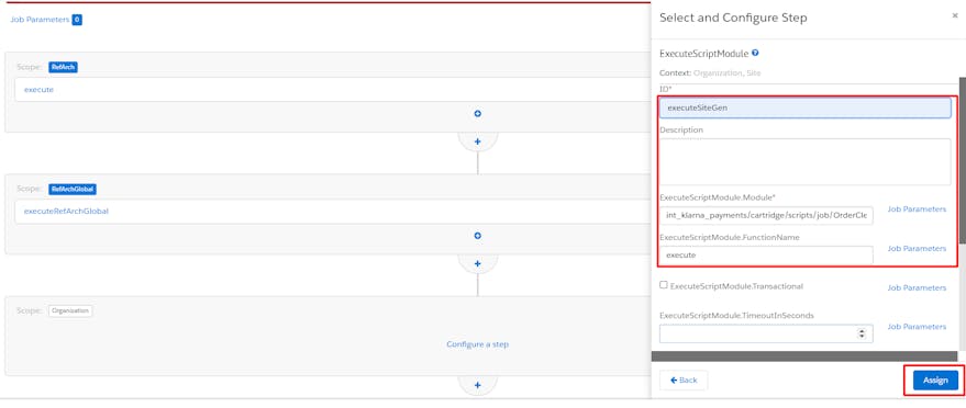 SFCC -  Configure Step content