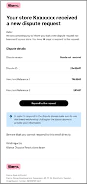 Dispute Email