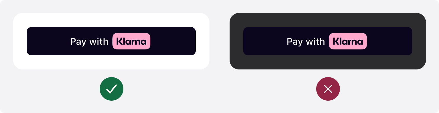 An image showing the Express checkout button in the default dark theme with a black background.
